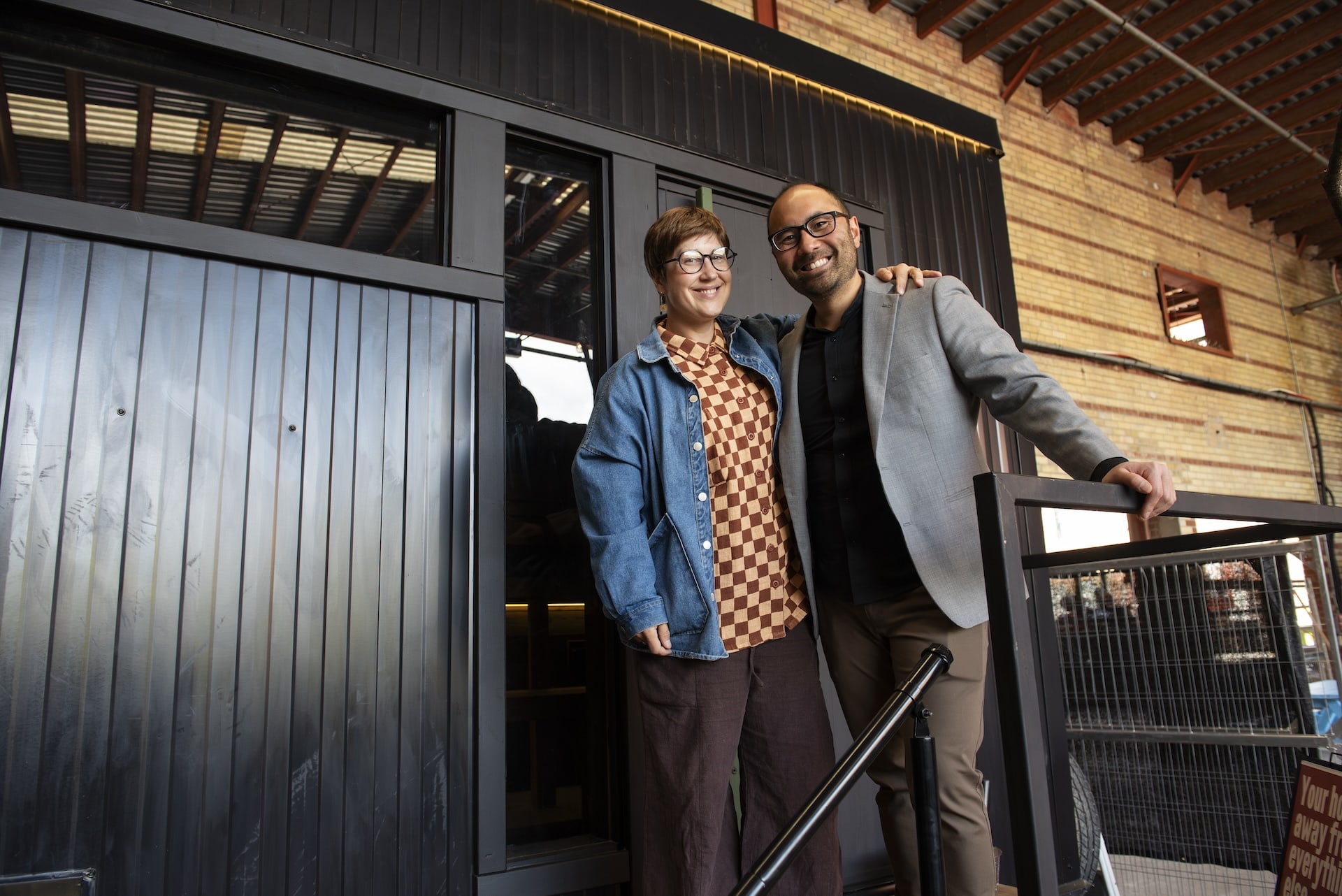 Becky Pelkonen of Kamu Sauna and Jason Wong of Kotisauna