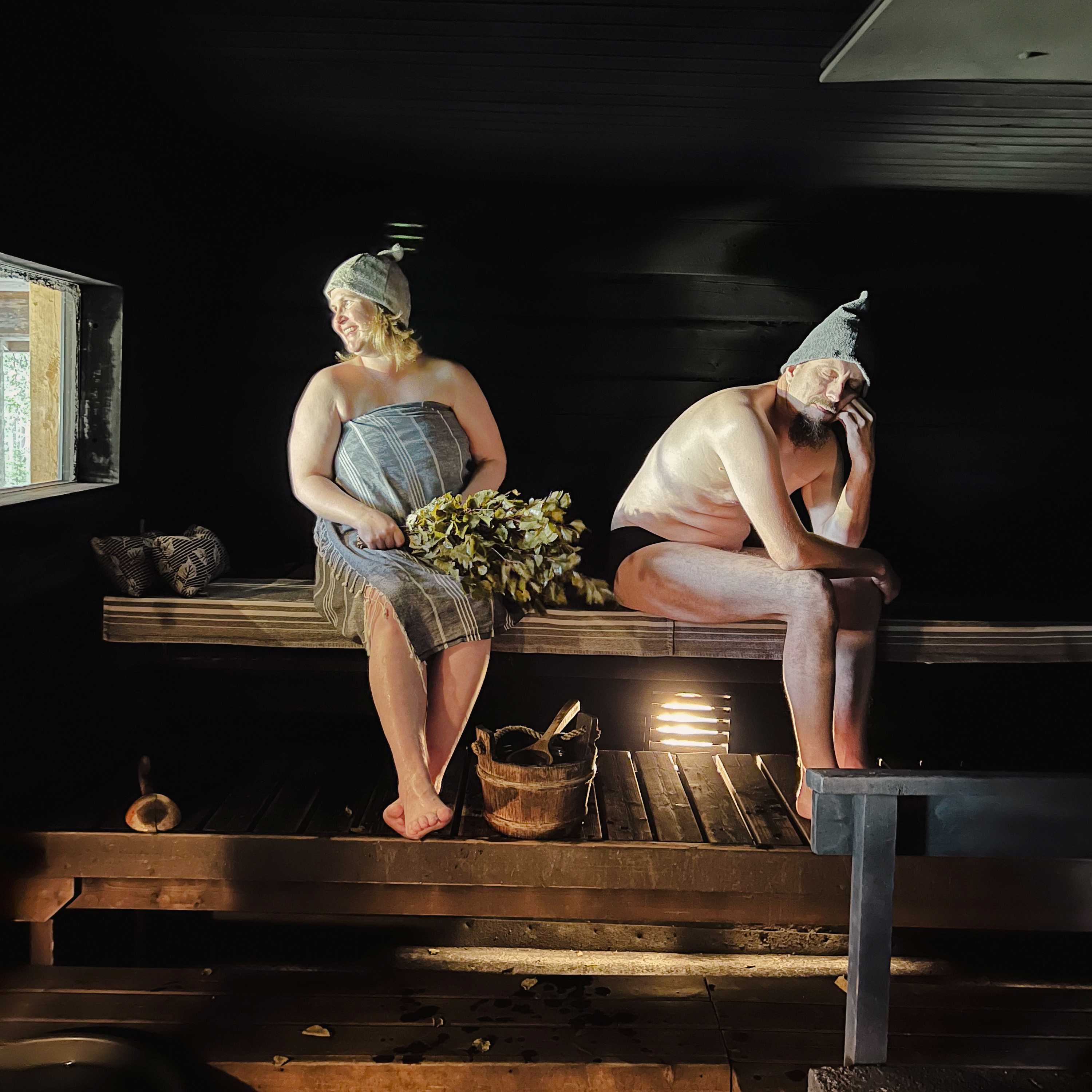 Seven-star traditional smoke sauna experience in Kuusamo, Finland